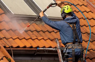 Démoussage et hydrofuge de toiture à Flaux